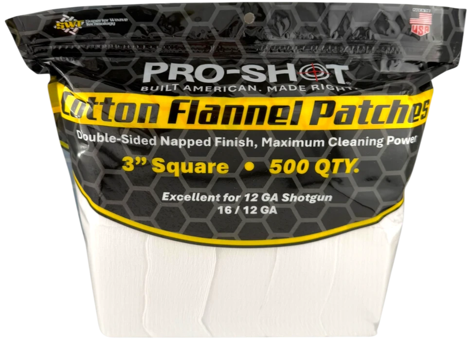 Pro-Shot 3"(500CT) Square Cotton Patches