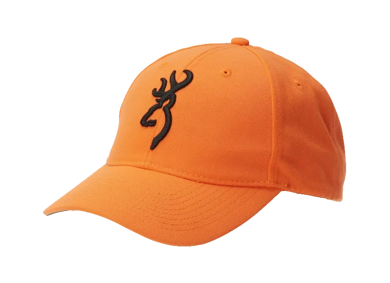Browning Adjustable Safety Cap Orange 3D Buckmark