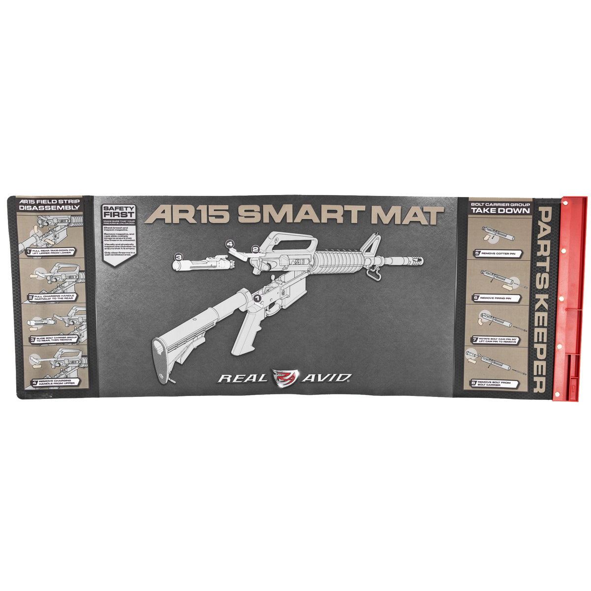 Real Avid AR-15 Smart Mat with Parts Keeper Tray