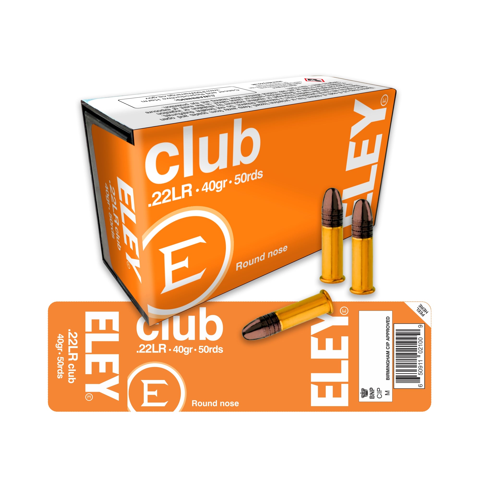 Club .22lr Rimfire Cartridges 40gr