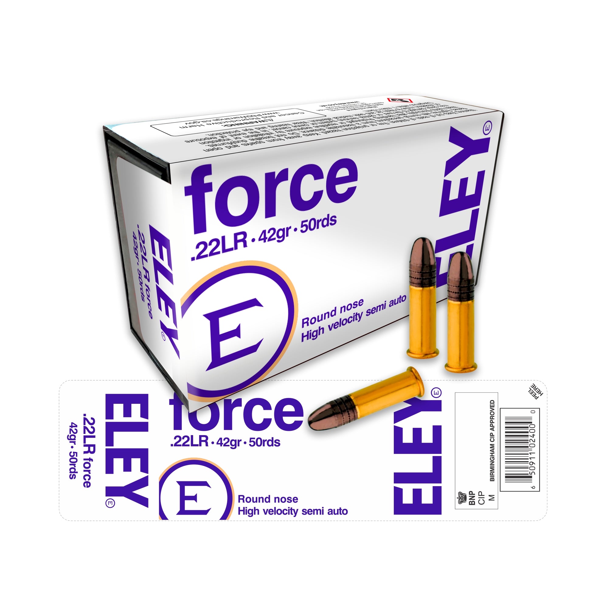 Force .22lr 42gr Rimfire Cartridges