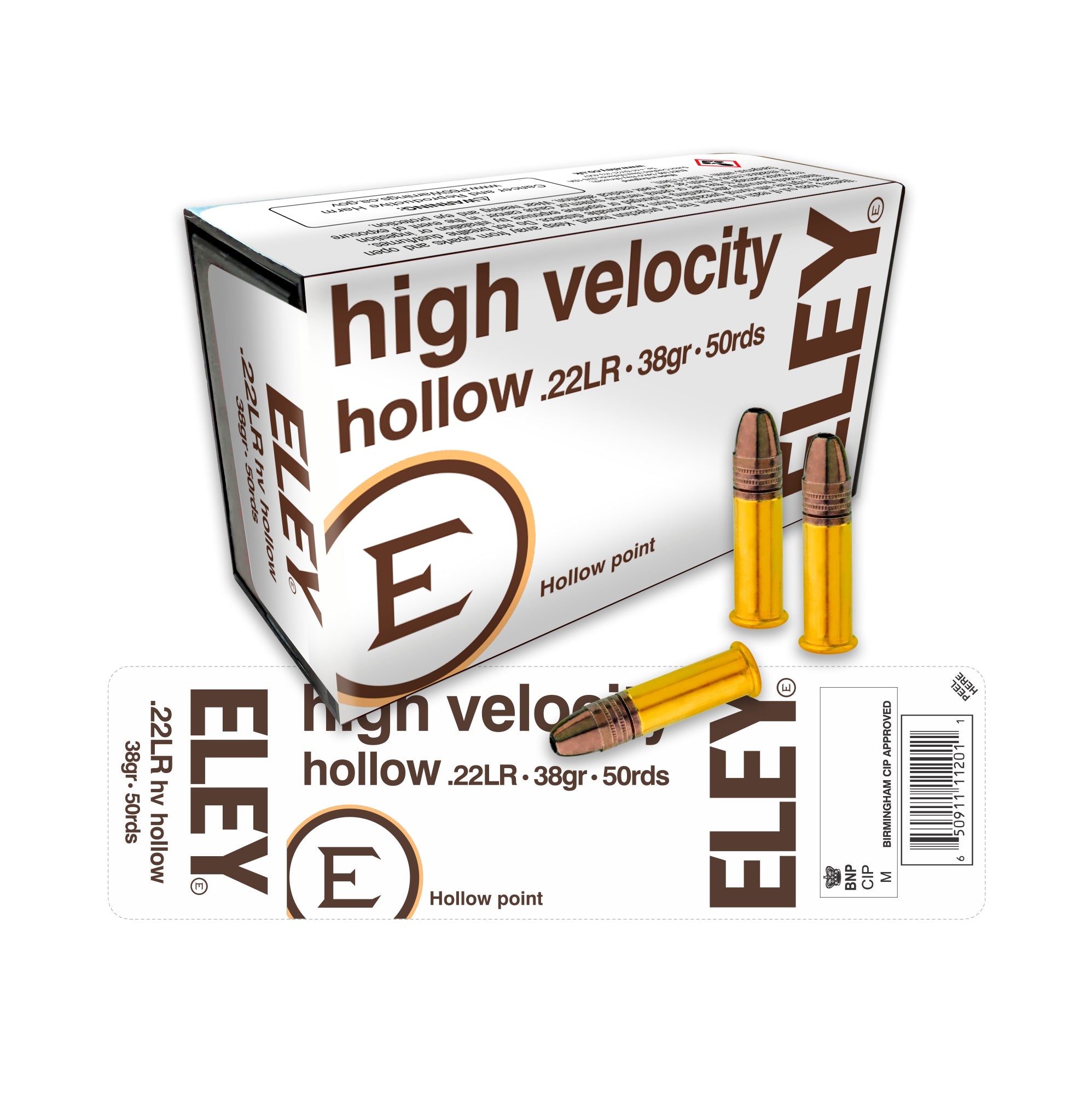 High Velocity HP .22lr Rimfire Cartridges