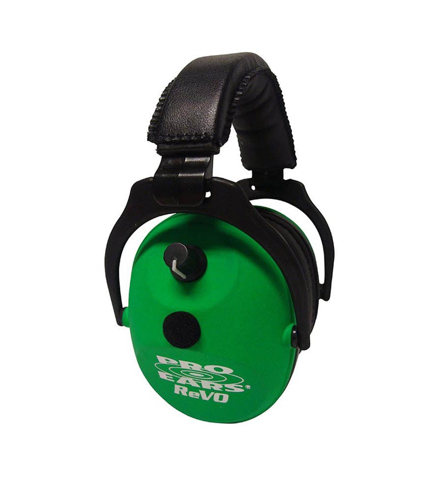 Pro Ears Revo Electronic Ear Muffs Neon Green