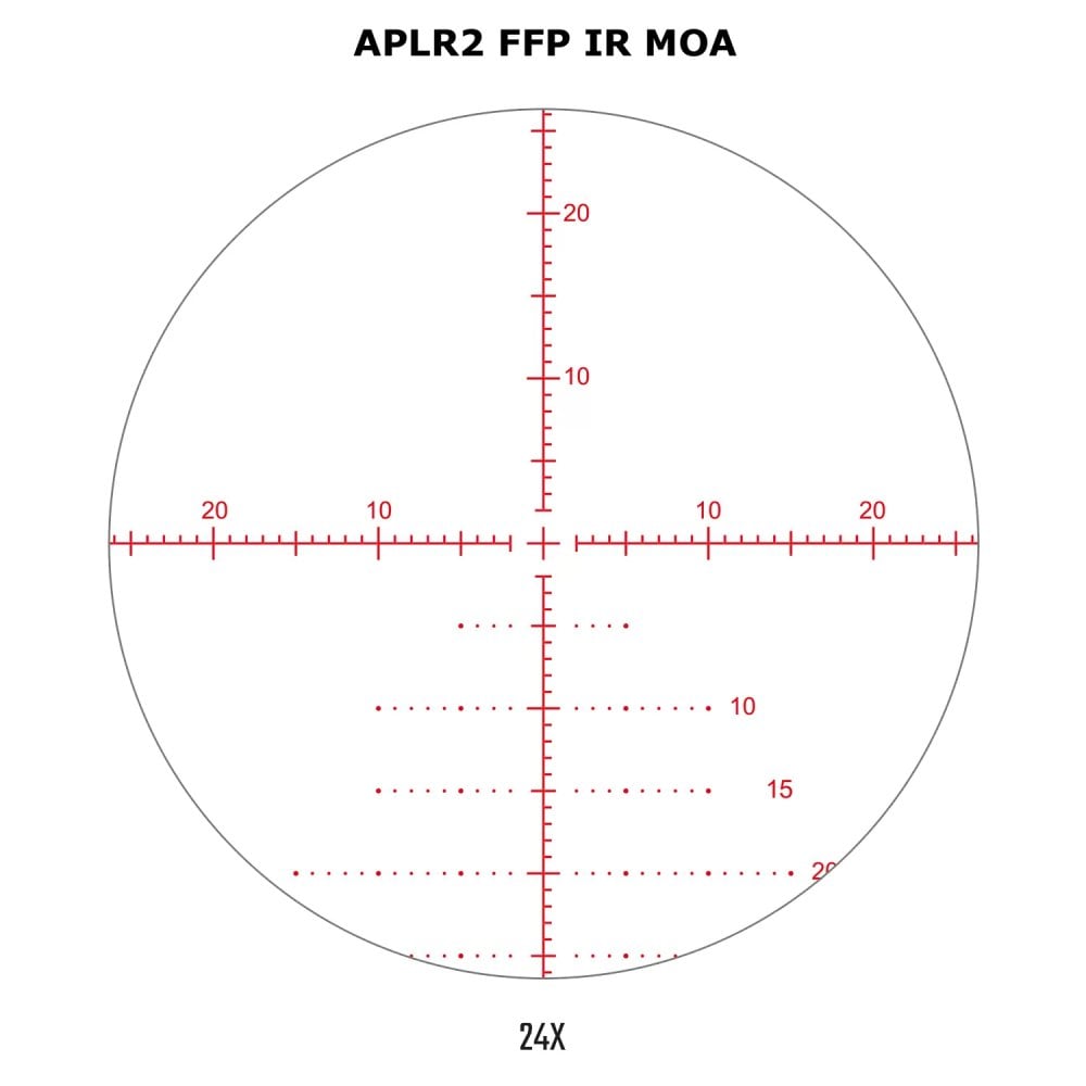Argos BTR 6-24x50 APLR2 FFP IR MOA Reticle