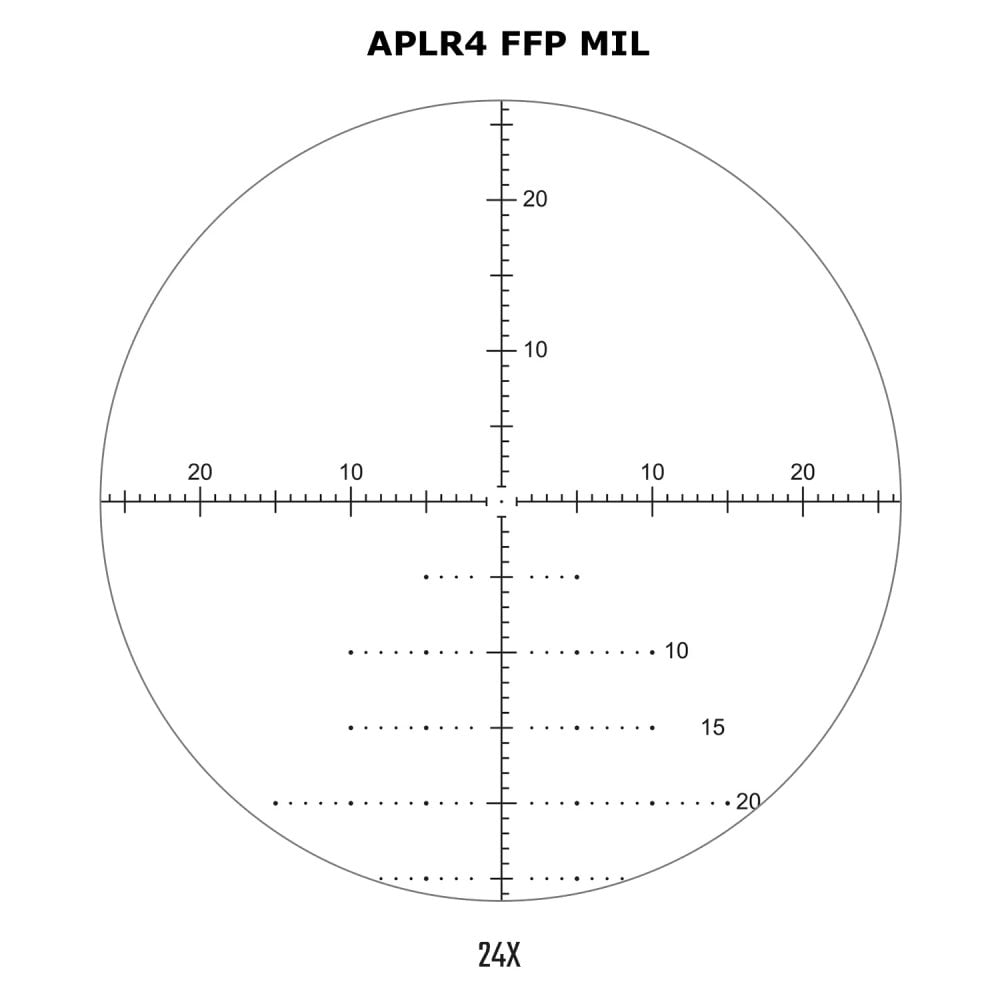 Midas TAC 6-24X50 Scope APLR4 FFP MOA Reticle