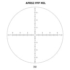 Midas TAC 6-24X50 Scope APRS2 FFP MIL Reticle