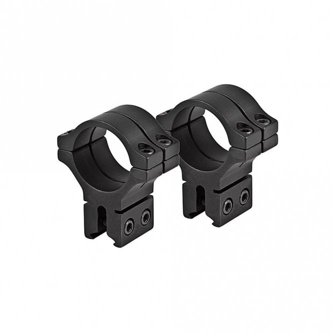 263HMB 1" Long Double Strap Dovetail Rings High - Matte Black