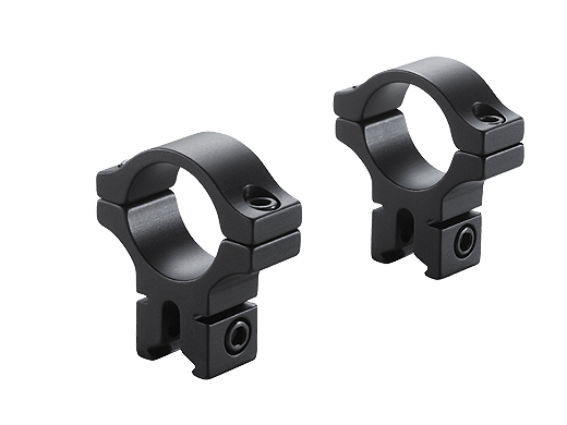257H 0.6" Long Dovetail Rings High - Matte Black