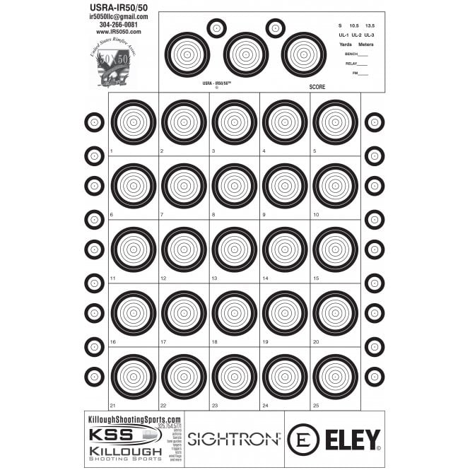 IR 50/50 Targets Pack Of 100