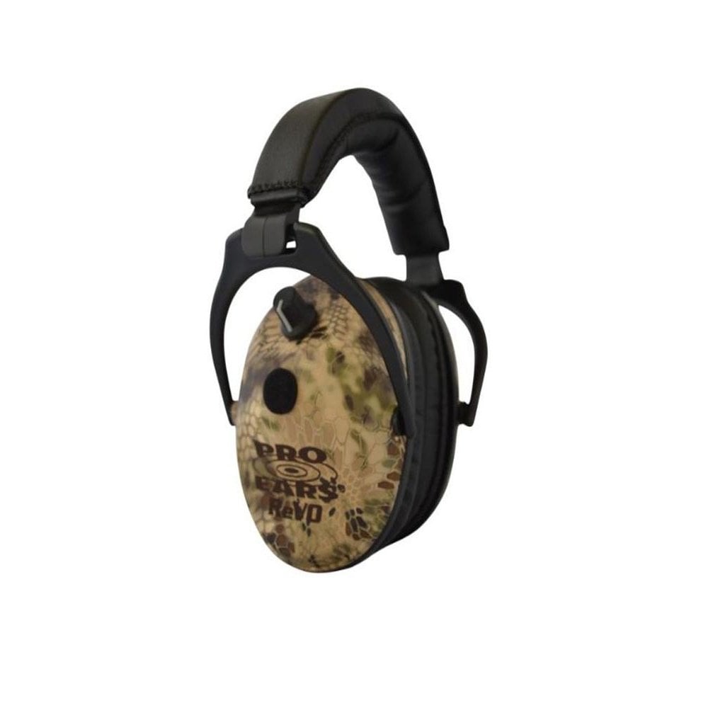 Revo Electronic Ear Muffs for smaller Heads Kryptek Highlander